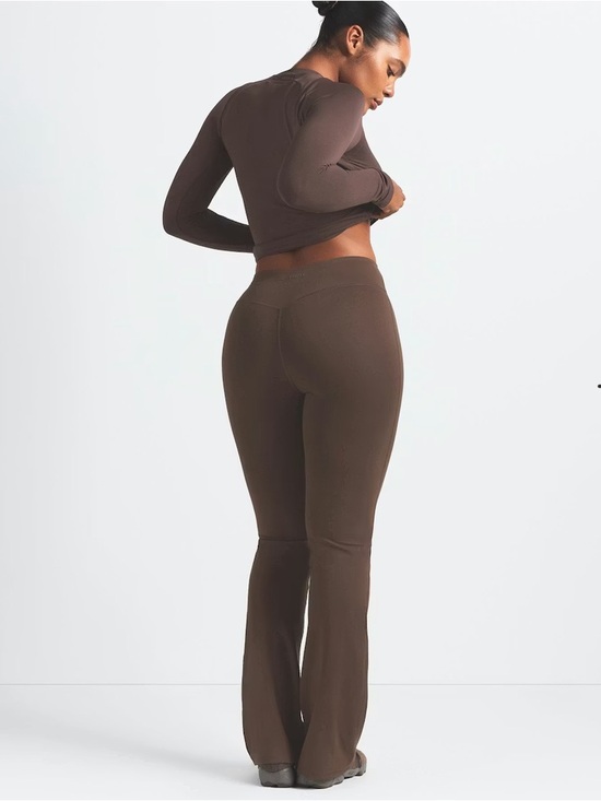 SKIMS Pants - NWT Skims Nike flare legging New dark sepia Brown
